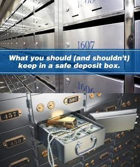 Safe Deposit Boxes: What You Should and Shouldn't Store in One